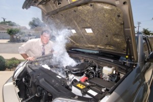 Engine over heating, cooling system service